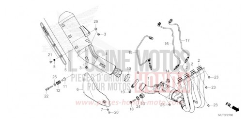 EXHAUST MUFFLER CB1000GTT de 2026
